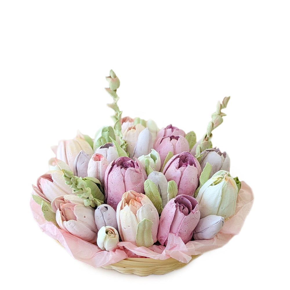 Marshmallow- Blumenkorb, mittel
