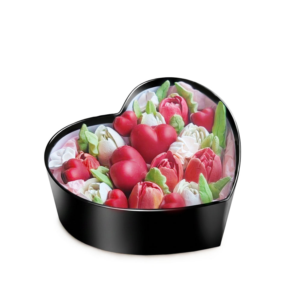 Geschenkbox mit Marshmallows in Herzform, klein