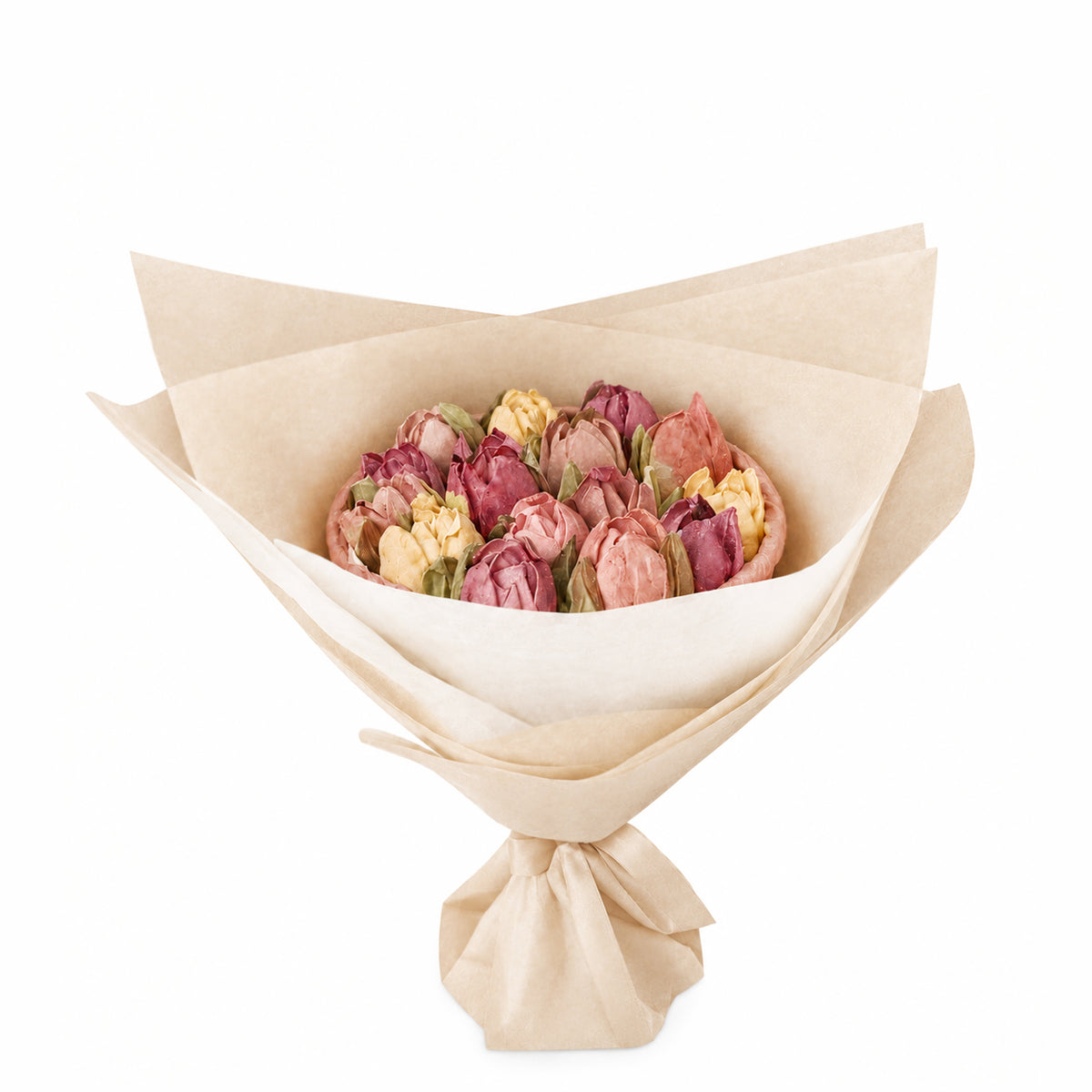 Marshmallow-Blumenstrauß in Herbstfarben