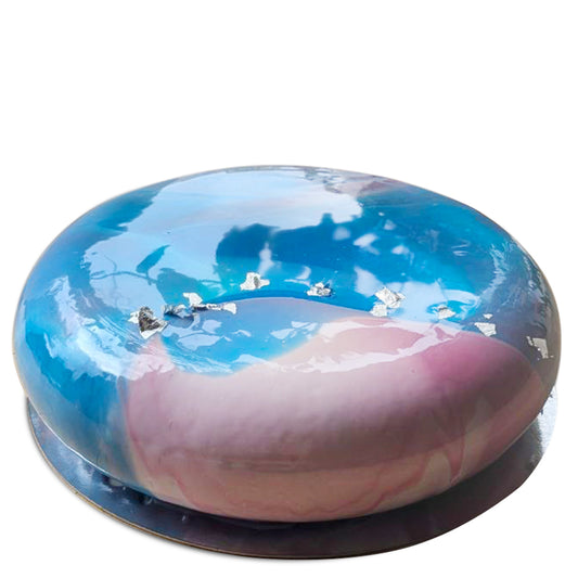 Mini-Eistorte, blau, mit Silber, 800 g