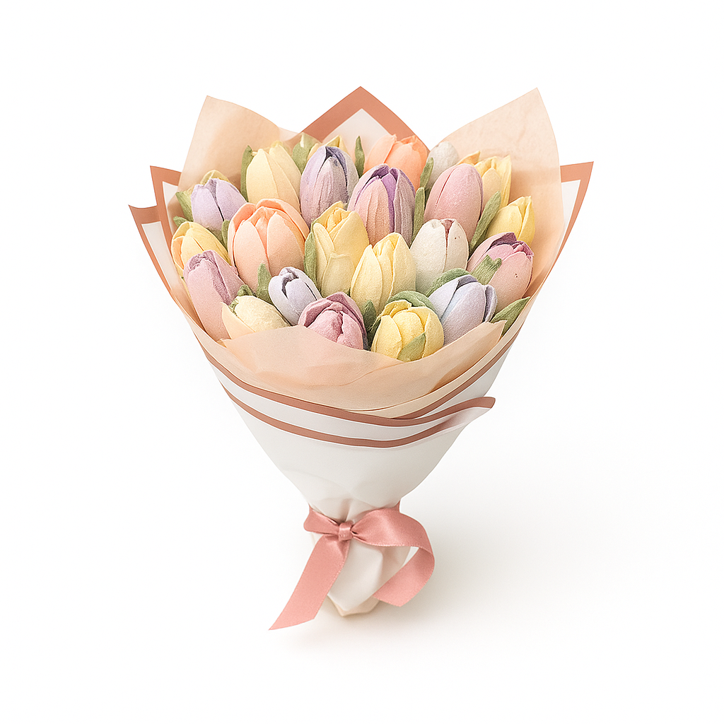 Marshmallow-Blumenstrauß, klein