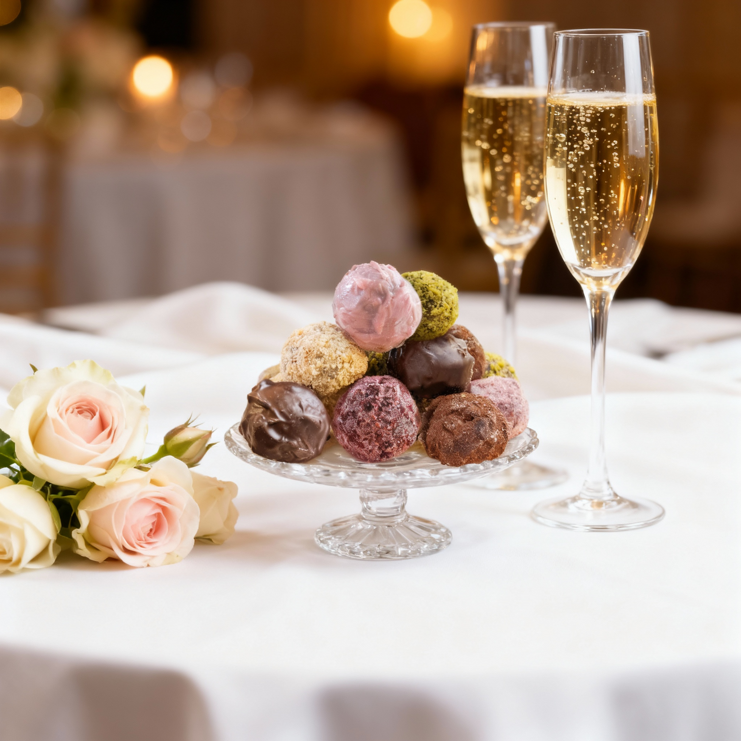 Cremige Schokotrüffel und Pralinen
